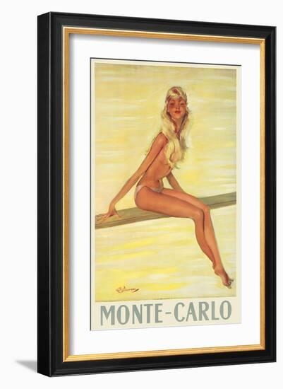 Monte-Carlo, France, c.1945-Jean-Gabriel Domergue-Framed Art Print