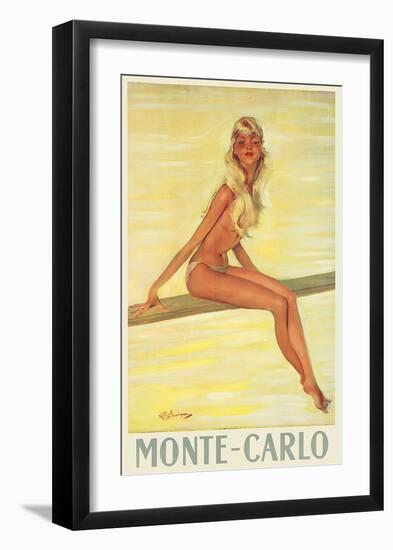 Monte-Carlo, France, c.1945-Jean-Gabriel Domergue-Framed Art Print