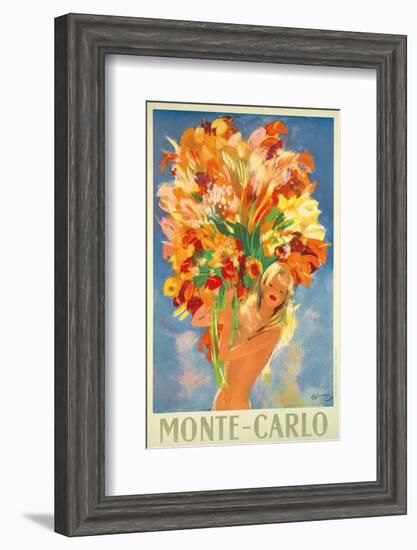 Monte-Carlo, France, c.1945-Jean-Gabriel Domergue-Framed Art Print