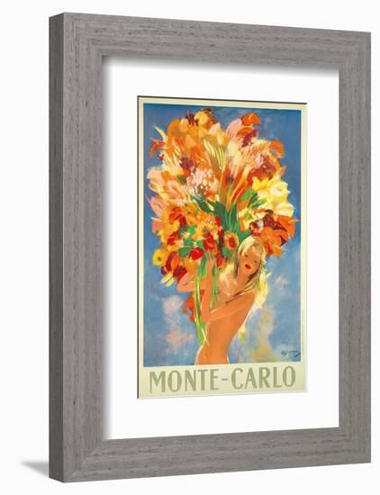 Monte-Carlo, France, c.1945-Jean-Gabriel Domergue-Framed Art Print