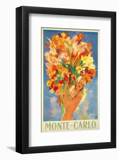 Monte-Carlo, France, c.1945-Jean-Gabriel Domergue-Framed Art Print