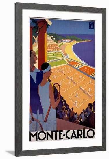 Monte Carlo, France-Roger Broders-Framed Art Print