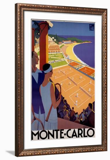 Monte Carlo, France-Roger Broders-Framed Art Print