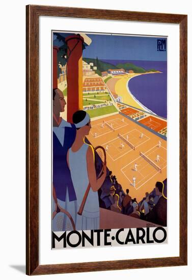 Monte Carlo, France-Roger Broders-Framed Art Print