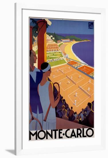 Monte Carlo, France-Roger Broders-Framed Art Print