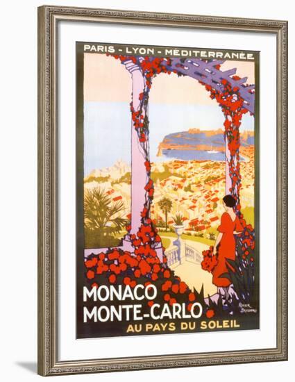 Monte Carlo, Monaco-Roger Broders-Framed Art Print