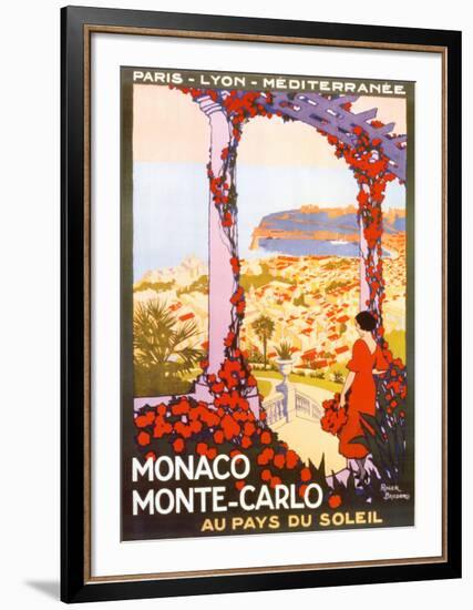 Monte Carlo, Monaco-Roger Broders-Framed Art Print