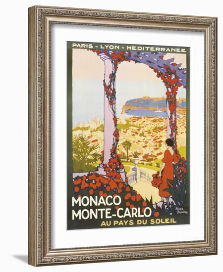 Monte Carlo, Monaco-Roger Broders-Framed Giclee Print