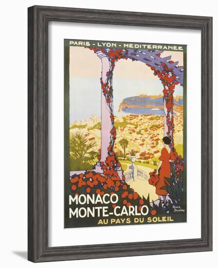 Monte Carlo, Monaco-Roger Broders-Framed Giclee Print