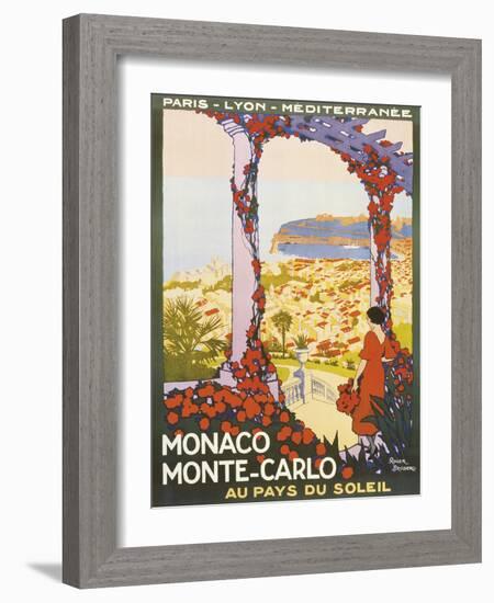 Monte Carlo, Monaco-Roger Broders-Framed Giclee Print