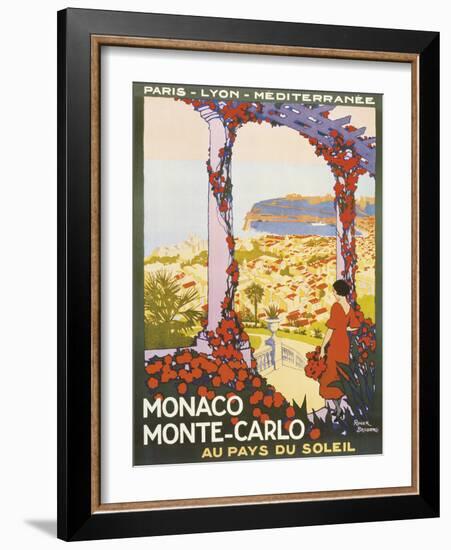 Monte Carlo, Monaco-Roger Broders-Framed Giclee Print