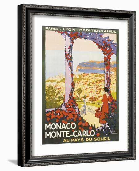 Monte Carlo, Monaco-Roger Broders-Framed Giclee Print