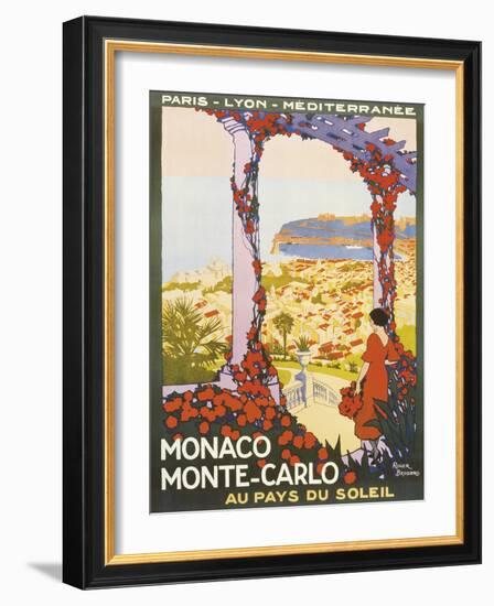 Monte Carlo, Monaco-Roger Broders-Framed Giclee Print