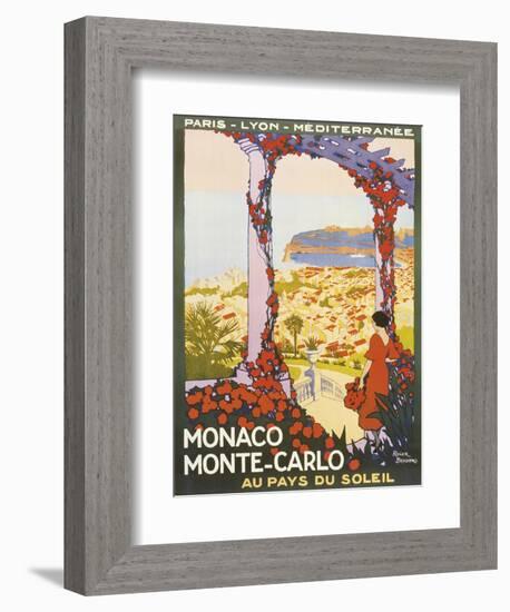 Monte Carlo, Monaco-Roger Broders-Framed Premium Giclee Print