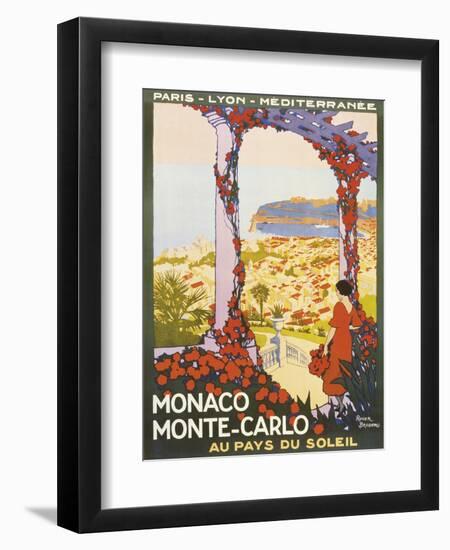 Monte Carlo, Monaco-Roger Broders-Framed Premium Giclee Print