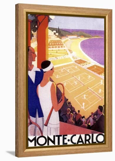 Monte Carlo Tennis-null-Framed Premier Image Canvas