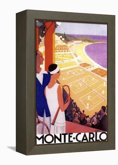 Monte Carlo Tennis-null-Framed Premier Image Canvas