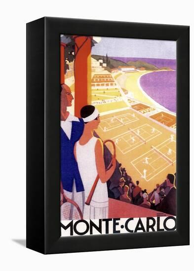 Monte Carlo Tennis-null-Framed Premier Image Canvas