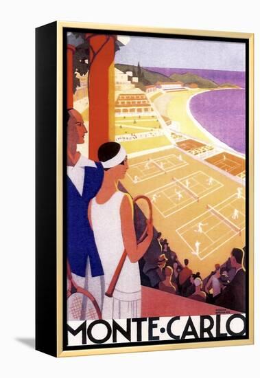 Monte Carlo Tennis-null-Framed Premier Image Canvas