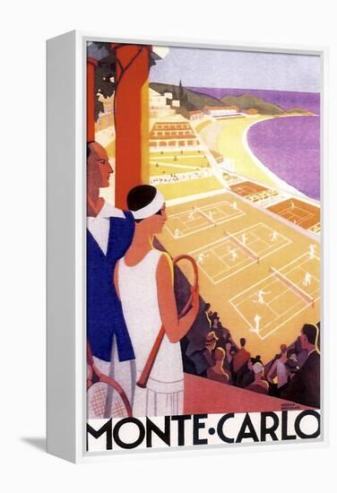 Monte Carlo Tennis-null-Framed Premier Image Canvas