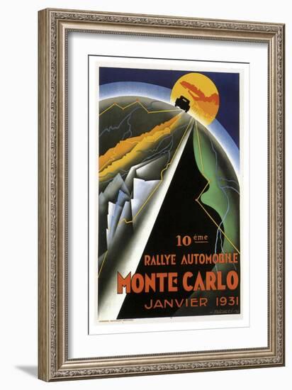 Monte Carlo-null-Framed Giclee Print