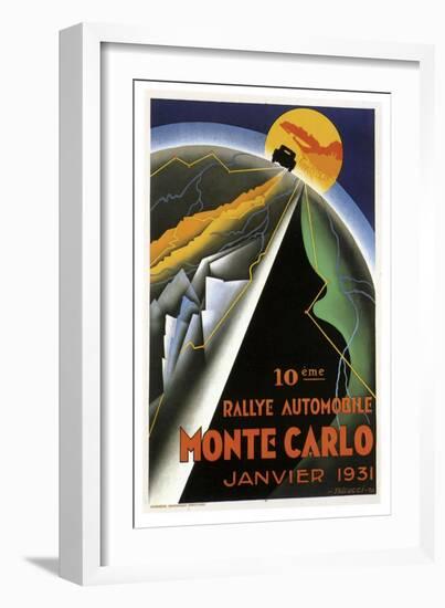 Monte Carlo-null-Framed Giclee Print