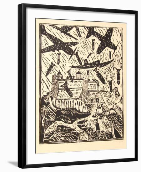 Monte Cassino (B&W)-Italo Scanga-Framed Limited Edition