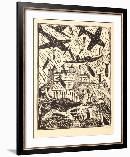 Monte Cassino (B&W)-Italo Scanga-Framed Limited Edition