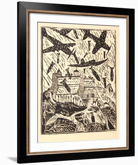 Monte Cassino (B&W)-Italo Scanga-Framed Limited Edition