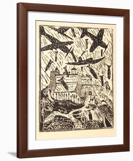 Monte Cassino (B&W)-Italo Scanga-Framed Limited Edition