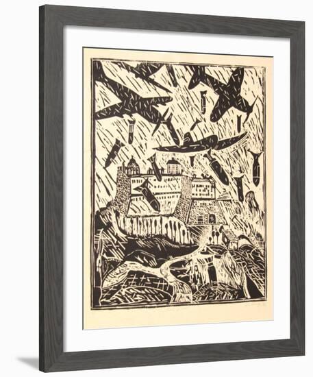 Monte Cassino (B&W)-Italo Scanga-Framed Limited Edition