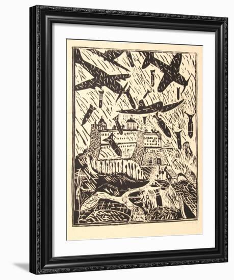 Monte Cassino (B&W)-Italo Scanga-Framed Limited Edition