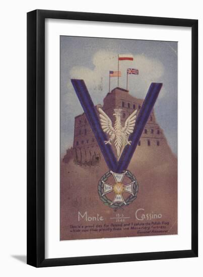 Monte Cassino, Italy, World War II, 1944-null-Framed Giclee Print