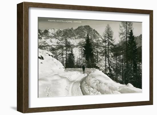 Monte Cristallo, Cortina-null-Framed Art Print