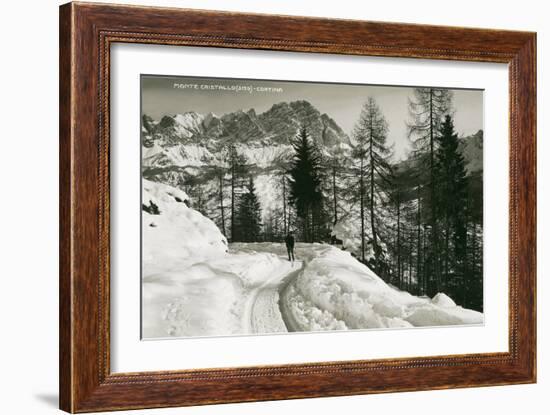 Monte Cristallo, Cortina-null-Framed Art Print