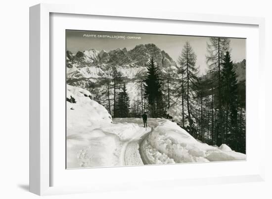 Monte Cristallo, Cortina-null-Framed Art Print