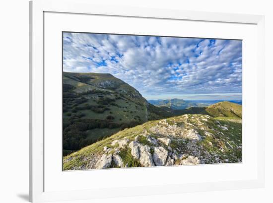 Monte Cucco at sunset, Monte Cucco Park, Apennines, Umbria, Italy, Europe-Lorenzo Mattei-Framed Photographic Print