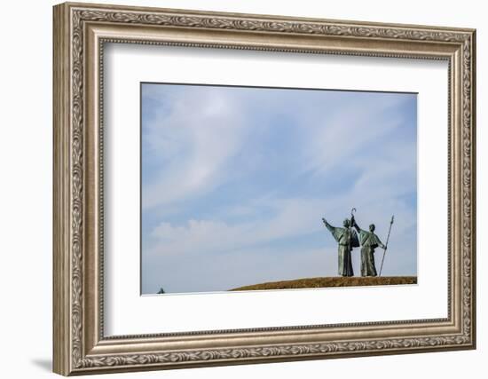 Monte do Gozo (Mount Joy), Santiago de Compostela, A Coruna, Galicia, Spain, Europe-Michael Snell-Framed Photographic Print