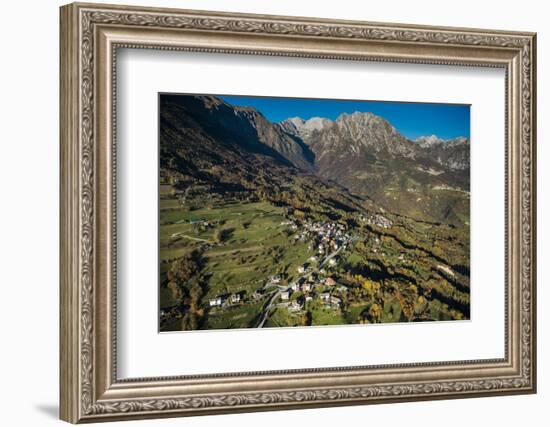 Monte Dolada, Belluno, Alps, Autumn, Aerial Shots, Italy-Frank Fleischmann-Framed Photographic Print