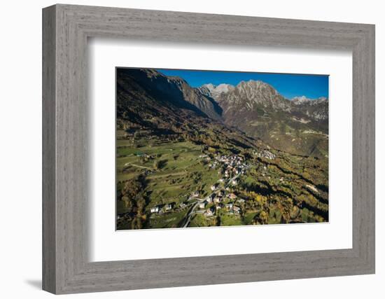 Monte Dolada, Belluno, Alps, Autumn, Aerial Shots, Italy-Frank Fleischmann-Framed Photographic Print