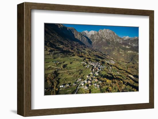 Monte Dolada, Belluno, Alps, Autumn, Aerial Shots, Italy-Frank Fleischmann-Framed Photographic Print