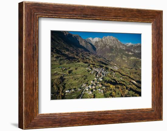 Monte Dolada, Belluno, Alps, Autumn, Aerial Shots, Italy-Frank Fleischmann-Framed Photographic Print