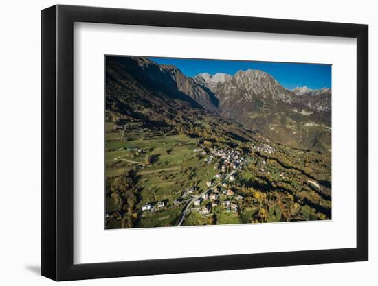 Monte Dolada, Belluno, Alps, Autumn, Aerial Shots, Italy-Frank Fleischmann-Framed Photographic Print