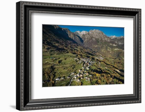 Monte Dolada, Belluno, Alps, Autumn, Aerial Shots, Italy-Frank Fleischmann-Framed Photographic Print