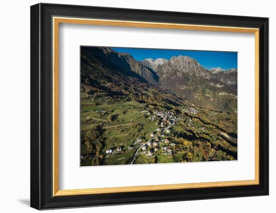 Monte Dolada, Belluno, Alps, Autumn, Aerial Shots, Italy-Frank Fleischmann-Framed Photographic Print