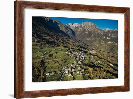 Monte Dolada, Belluno, Alps, Autumn, Aerial Shots, Italy-Frank Fleischmann-Framed Photographic Print