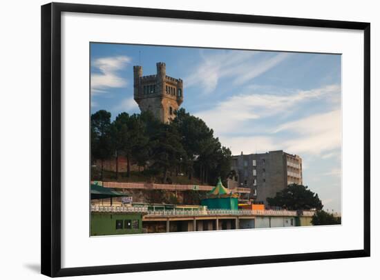 Monte Igueldo at dawn, San Sebastian, Guipuzcoa Province, Basque Country Region, Spain-null-Framed Photographic Print