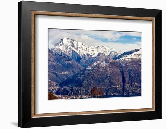 Monte Legnone mountain by Lake Como, Lombardy, Italian Lakes, Italy-Simon Montgomery-Framed Photographic Print