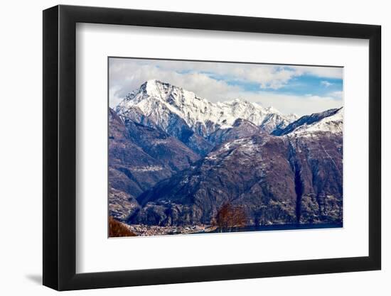 Monte Legnone mountain by Lake Como, Lombardy, Italian Lakes, Italy-Simon Montgomery-Framed Photographic Print