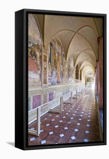Monte Oliveto Abbey in Tuscany-lachris77-Framed Premier Image Canvas